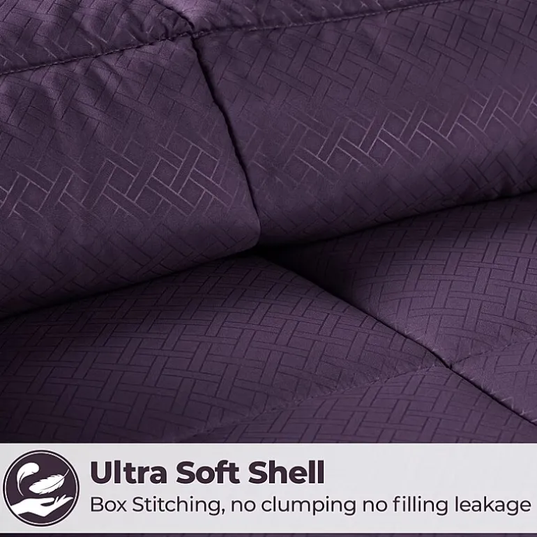 SUPERIOR® Striped All Season Plush Reversible Down Alternative Hypoallergenic Comforter