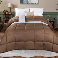 SUPERIOR® Striped All Season Plush Reversible Down Alternative Hypoallergenic Comforter