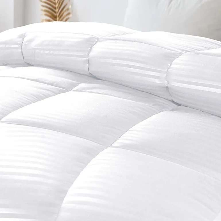 SUPERIOR® Striped All Season Plush Reversible Down Alternative Hypoallergenic Comforter