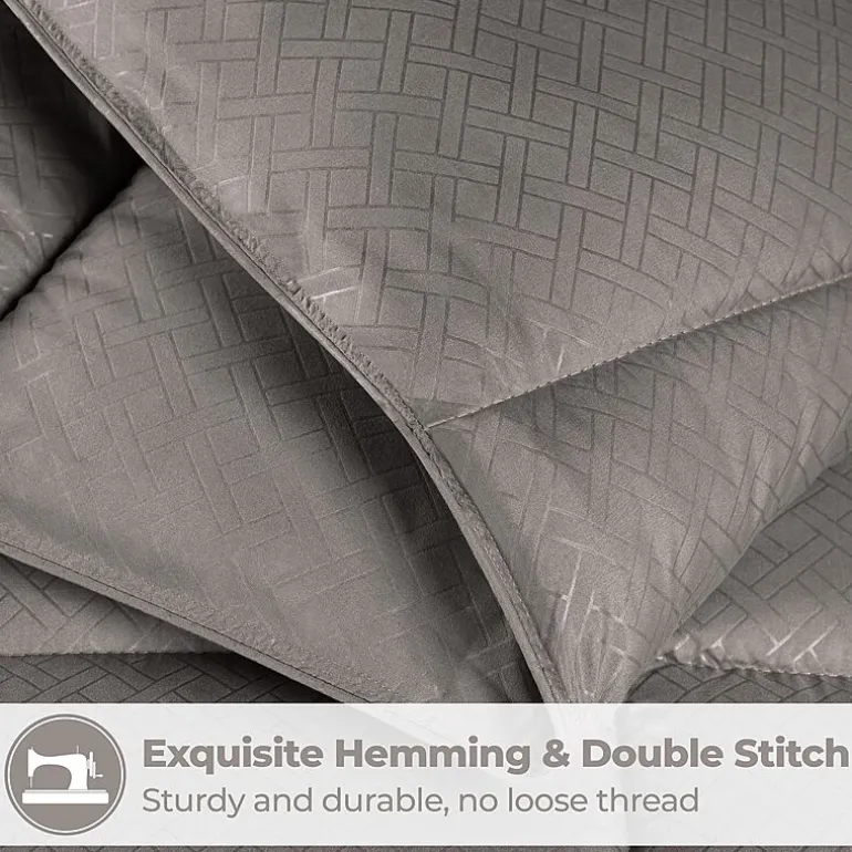 SUPERIOR® Striped All Season Plush Reversible Down Alternative Hypoallergenic Comforter
