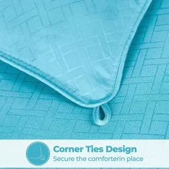 SUPERIOR® Striped All Season Plush Reversible Down Alternative Hypoallergenic Comforter