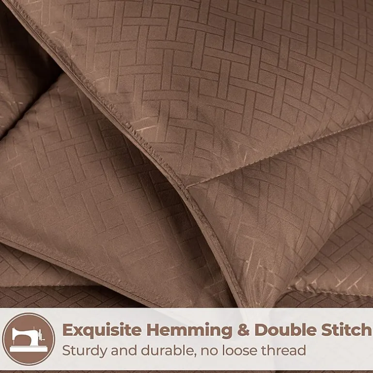 SUPERIOR® Striped All Season Plush Reversible Down Alternative Hypoallergenic Comforter