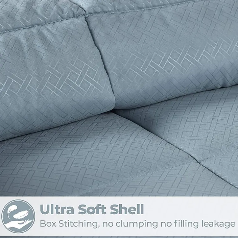 SUPERIOR® Striped All Season Plush Reversible Down Alternative Hypoallergenic Comforter