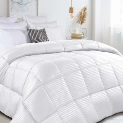 SUPERIOR® Striped All Season Plush Reversible Down Alternative Hypoallergenic Comforter