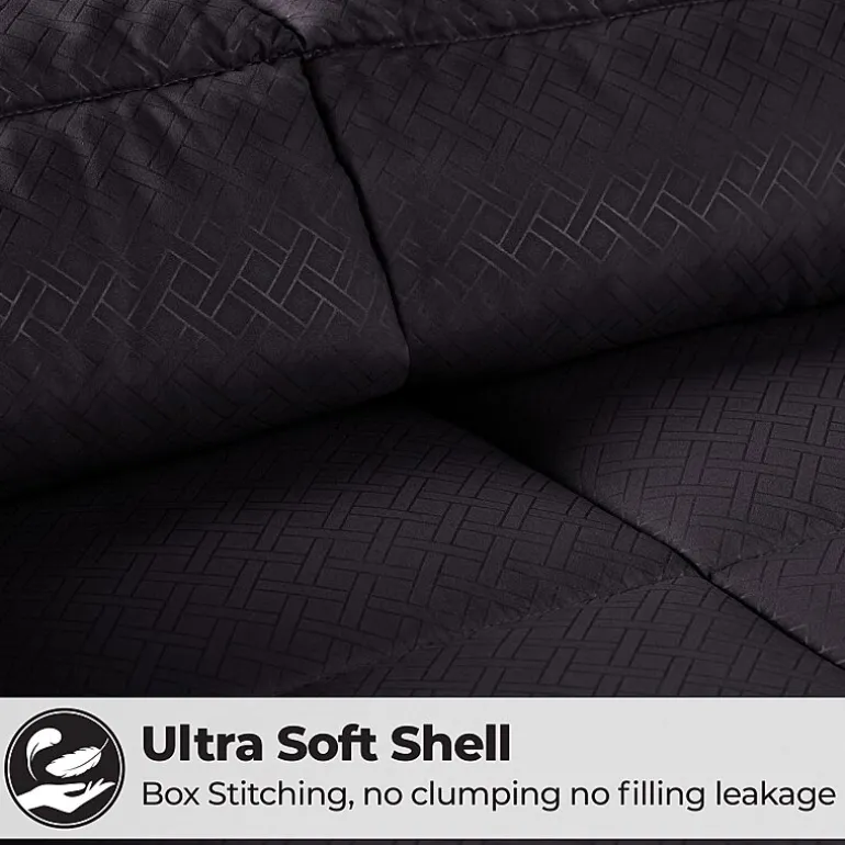 SUPERIOR® Striped All Season Plush Reversible Down Alternative Hypoallergenic Comforter