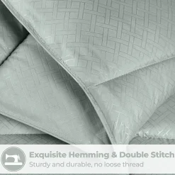SUPERIOR® Striped All Season Plush Reversible Down Alternative Hypoallergenic Comforter