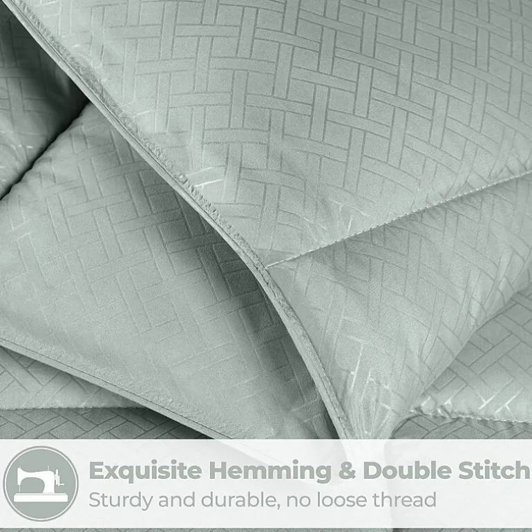 SUPERIOR® Striped All Season Plush Reversible Down Alternative Hypoallergenic Comforter