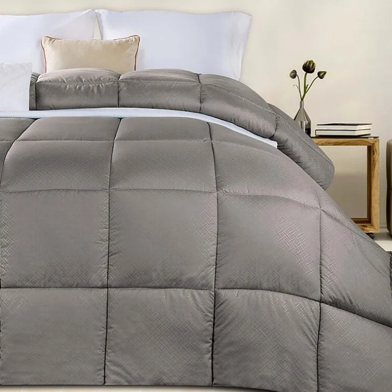 SUPERIOR® Striped All Season Plush Reversible Down Alternative Hypoallergenic Comforter