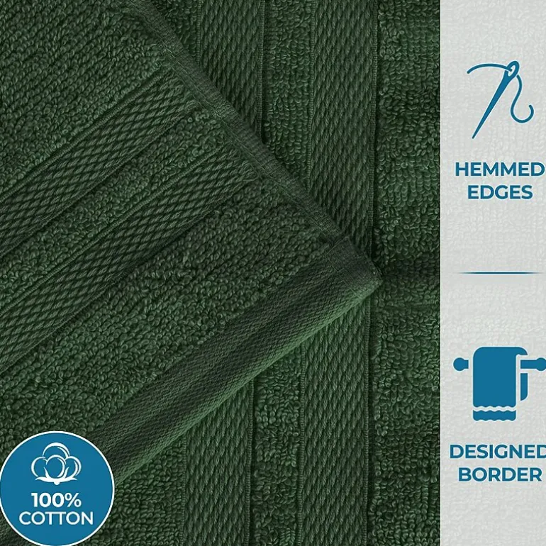 SUPERIOR® Ultra Collection | 100% Cotton 6-pc. Quick Dry Solid Bath Towel Set