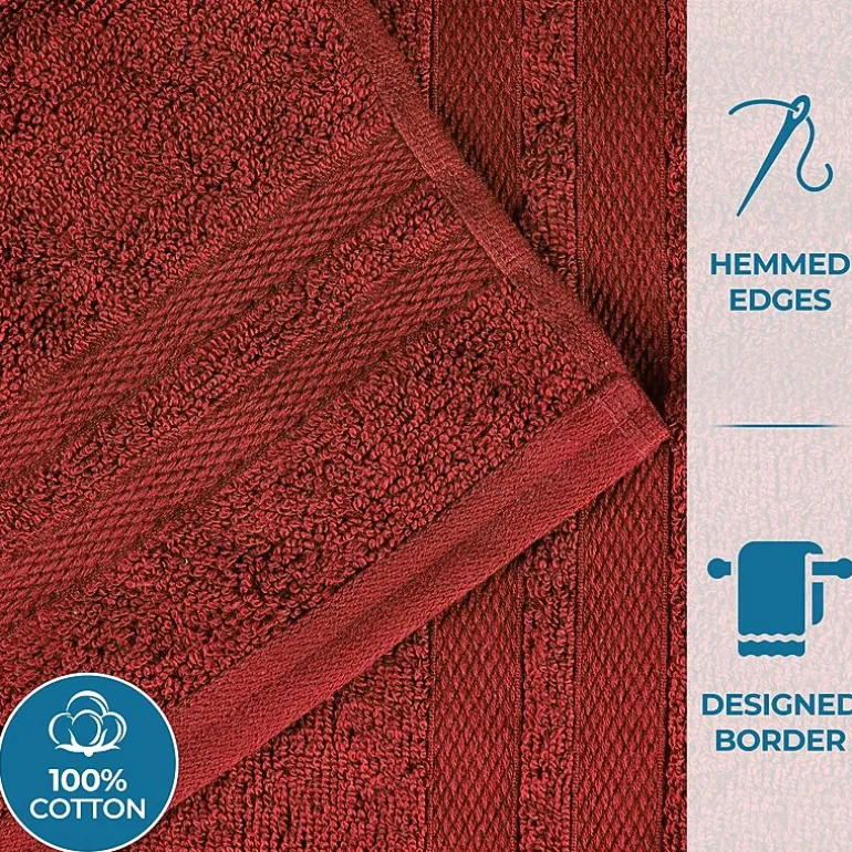 SUPERIOR® Ultra Collection | 100% Cotton 6-pc. Quick Dry Solid Bath Towel Set