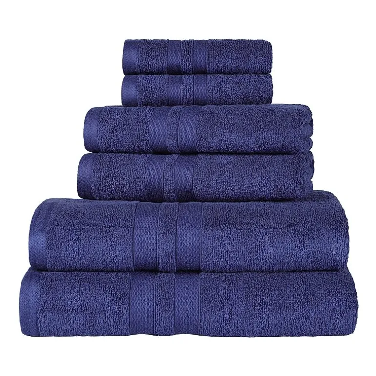 SUPERIOR® Ultra Collection | 100% Cotton 6-pc. Quick Dry Solid Bath Towel Set