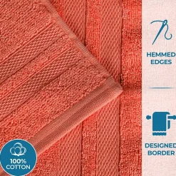 SUPERIOR® Ultra Collection | 100% Cotton 6-pc. Quick Dry Solid Bath Towel Set