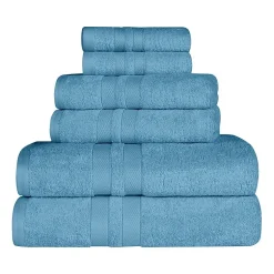 SUPERIOR® Ultra Collection | 100% Cotton 6-pc. Quick Dry Solid Bath Towel Set