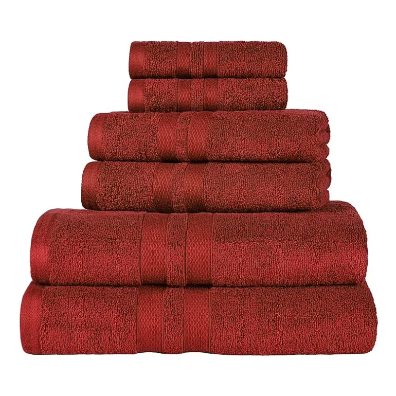 SUPERIOR® Ultra Collection | 100% Cotton 6-pc. Quick Dry Solid Bath Towel Set