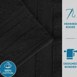 SUPERIOR® Ultra Collection | 100% Cotton 6-pc. Quick Dry Solid Bath Towel Set
