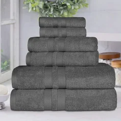 SUPERIOR® Ultra Collection | 100% Cotton 6-pc. Quick Dry Solid Bath Towel Set
