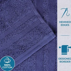 SUPERIOR® Ultra Collection | 100% Cotton 6-pc. Quick Dry Solid Bath Towel Set