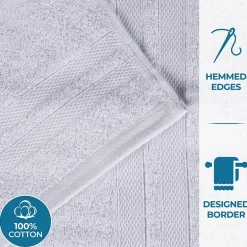 SUPERIOR® Ultra Collection | 100% Cotton 6-pc. Quick Dry Solid Bath Towel Set