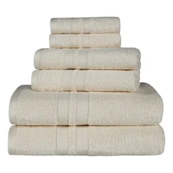 SUPERIOR® Ultra Collection | 100% Cotton 6-pc. Quick Dry Solid Bath Towel Set