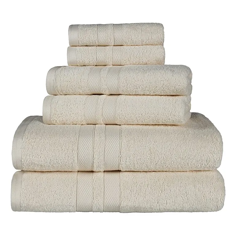 SUPERIOR® Ultra Collection | 100% Cotton 6-pc. Quick Dry Solid Bath Towel Set
