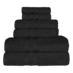 SUPERIOR® Ultra Collection | 100% Cotton 6-pc. Quick Dry Solid Bath Towel Set