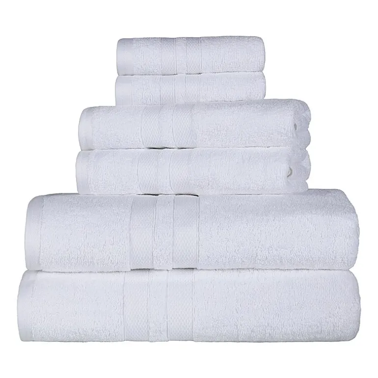 SUPERIOR® Ultra Collection | 100% Cotton 6-pc. Quick Dry Solid Bath Towel Set