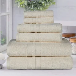 SUPERIOR® Ultra Collection | 100% Cotton 6-pc. Quick Dry Solid Bath Towel Set