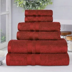 SUPERIOR® Ultra Collection | 100% Cotton 6-pc. Quick Dry Solid Bath Towel Set