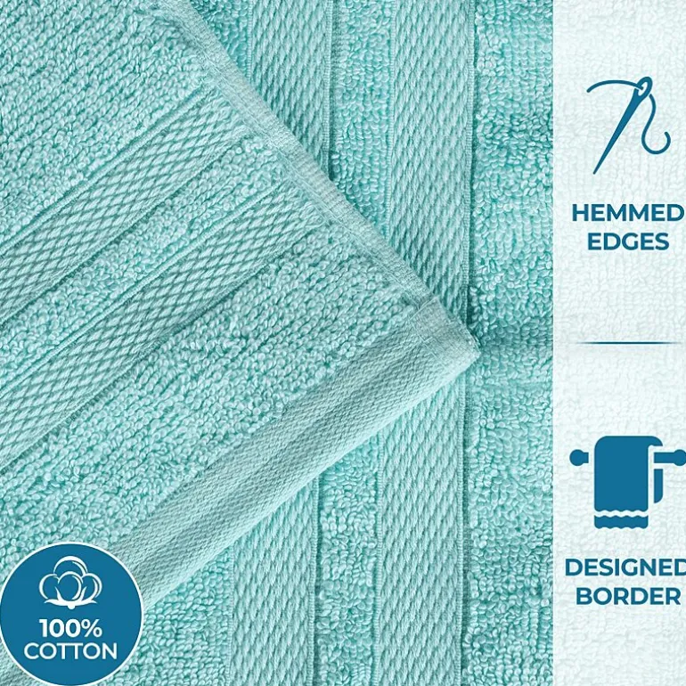 SUPERIOR® Ultra Collection | 100% Cotton 12-pc. Quick Dry Solid Bath Towel Set