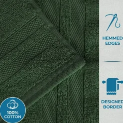 SUPERIOR® Ultra Collection | 100% Cotton 12-pc. Quick Dry Solid Bath Towel Set