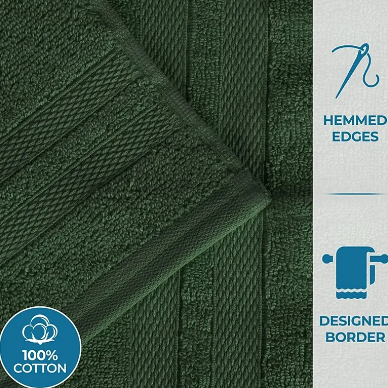 SUPERIOR® Ultra Collection | 100% Cotton 12-pc. Quick Dry Solid Bath Towel Set