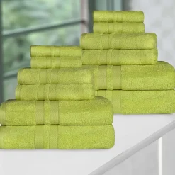 SUPERIOR® Ultra Collection | 100% Cotton 12-pc. Quick Dry Solid Bath Towel Set