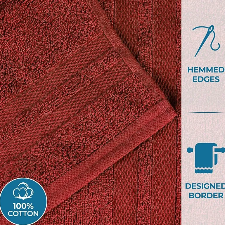 SUPERIOR® Ultra Collection | 100% Cotton 12-pc. Quick Dry Solid Bath Towel Set