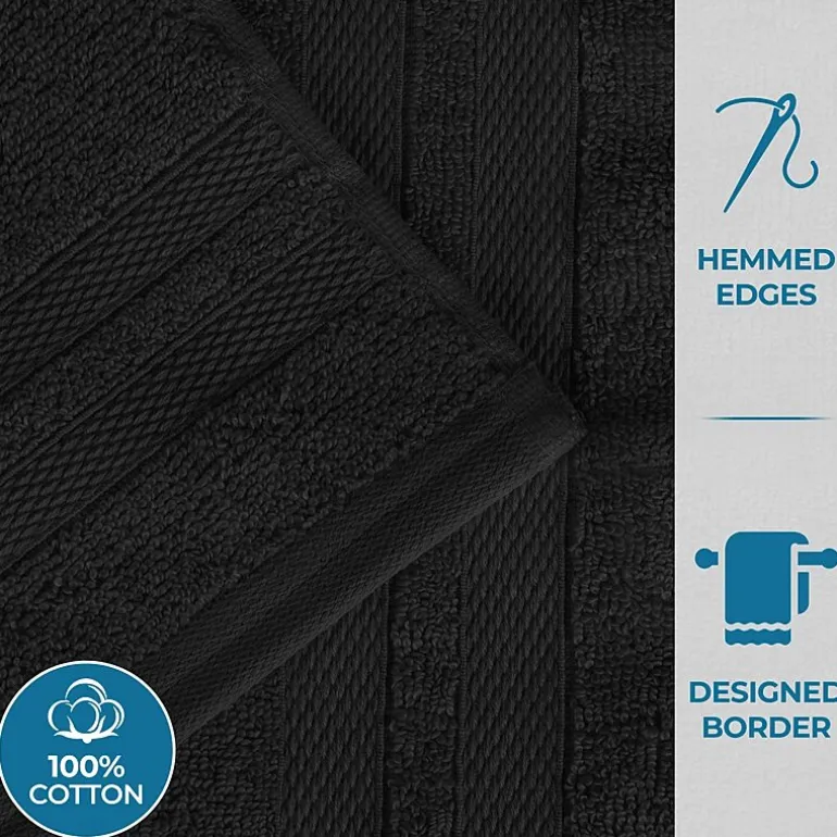 SUPERIOR® Ultra Collection | 100% Cotton 12-pc. Quick Dry Solid Bath Towel Set