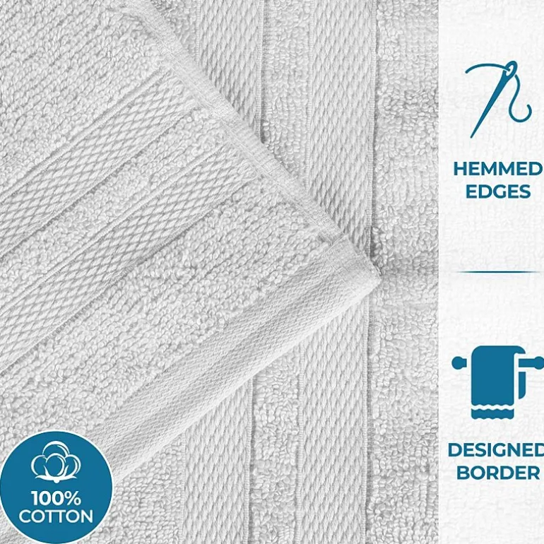 SUPERIOR® Ultra Collection | 100% Cotton 12-pc. Quick Dry Solid Bath Towel Set