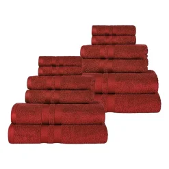 SUPERIOR® Ultra Collection | 100% Cotton 12-pc. Quick Dry Solid Bath Towel Set