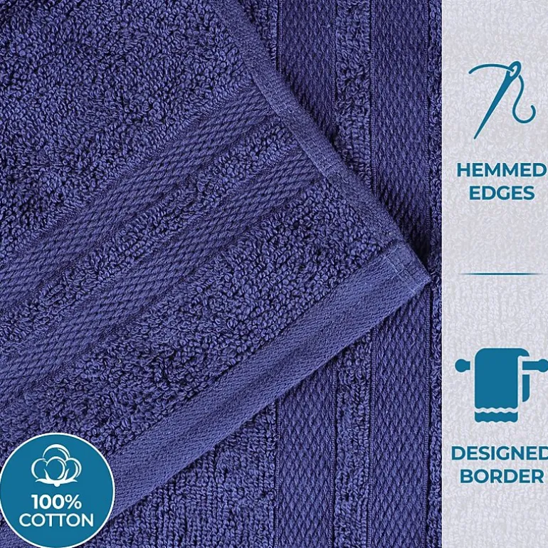 SUPERIOR® Ultra Collection | 100% Cotton 12-pc. Quick Dry Solid Bath Towel Set
