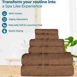 SUPERIOR® Ultra Collection | 100% Cotton 12-pc. Quick Dry Solid Bath Towel Set