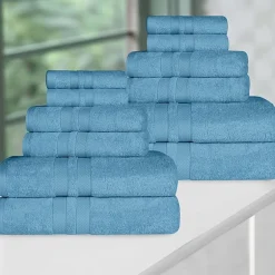 SUPERIOR® Ultra Collection | 100% Cotton 12-pc. Quick Dry Solid Bath Towel Set