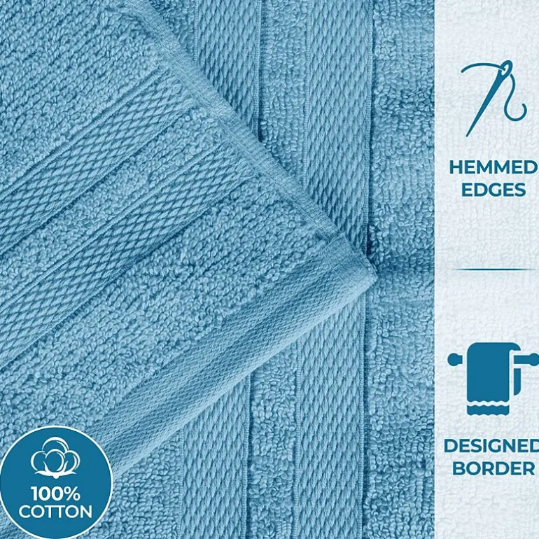 SUPERIOR® Ultra Collection | 100% Cotton 12-pc. Quick Dry Solid Bath Towel Set
