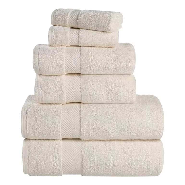 SUPERIOR® Zero Twist Cotton Chevron 6-pc. Quick Dry Bath Towel Set