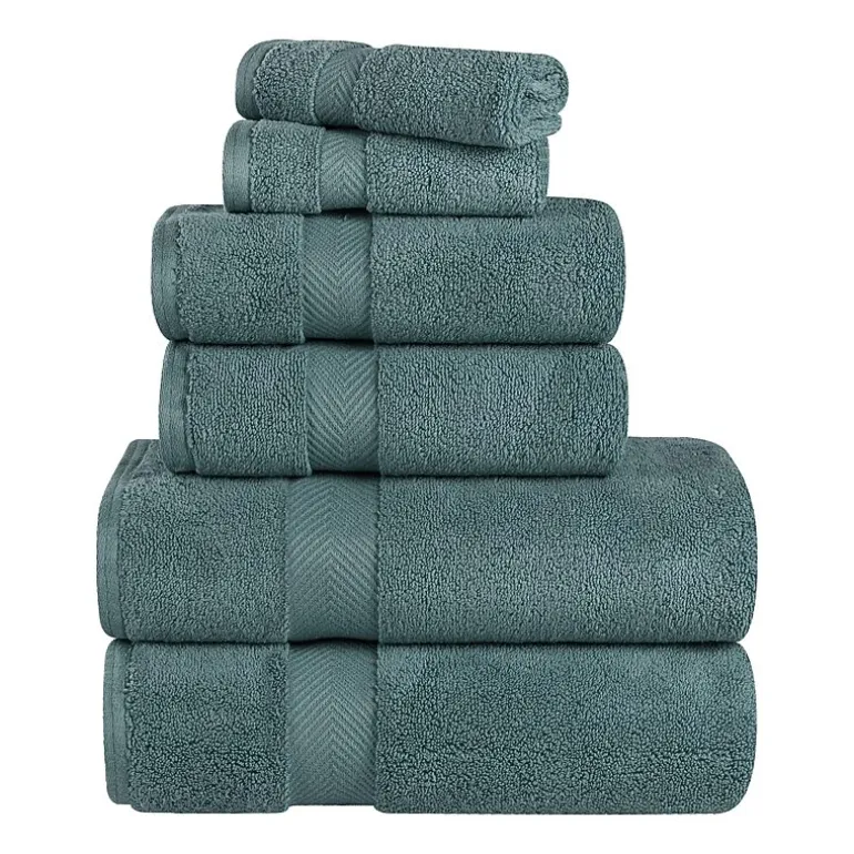 SUPERIOR® Zero Twist Cotton Chevron 6-pc. Quick Dry Bath Towel Set