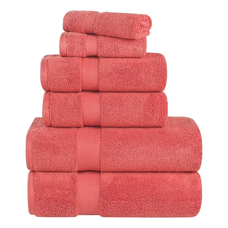 SUPERIOR® Zero Twist Cotton Chevron 6-pc. Quick Dry Bath Towel Set