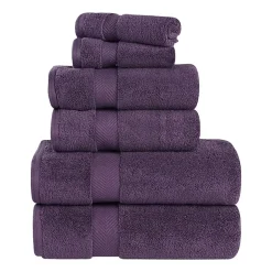 SUPERIOR® Zero Twist Cotton Chevron 6-pc. Quick Dry Bath Towel Set