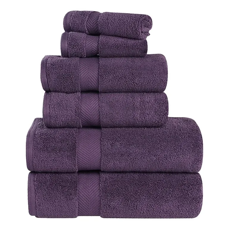 SUPERIOR® Zero Twist Cotton Chevron 6-pc. Quick Dry Bath Towel Set