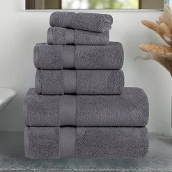 SUPERIOR® Zero Twist Cotton Chevron 6-pc. Quick Dry Bath Towel Set