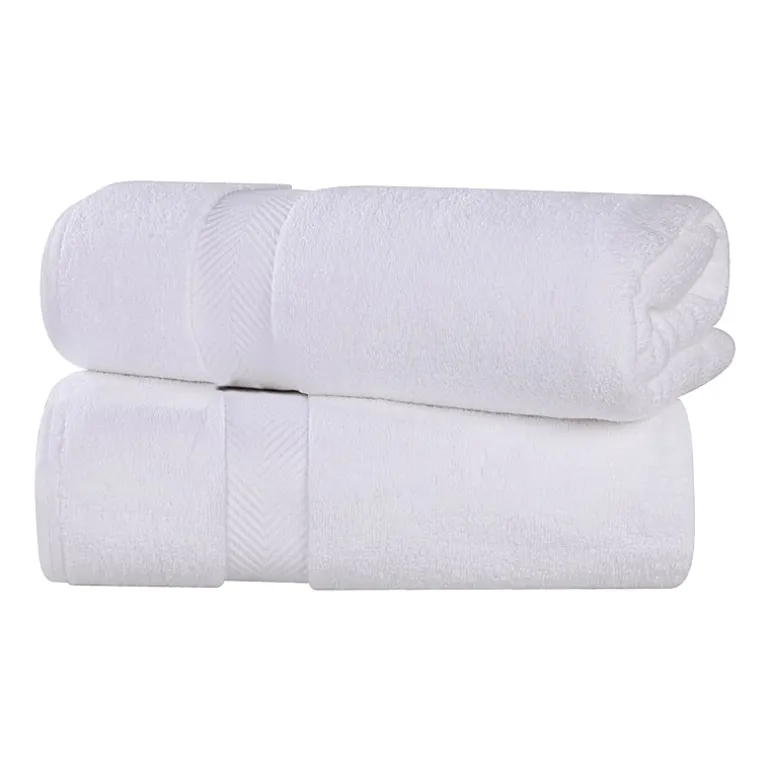 SUPERIOR® Zero Twist Cotton Chevron 2-pc. Bath Sheet