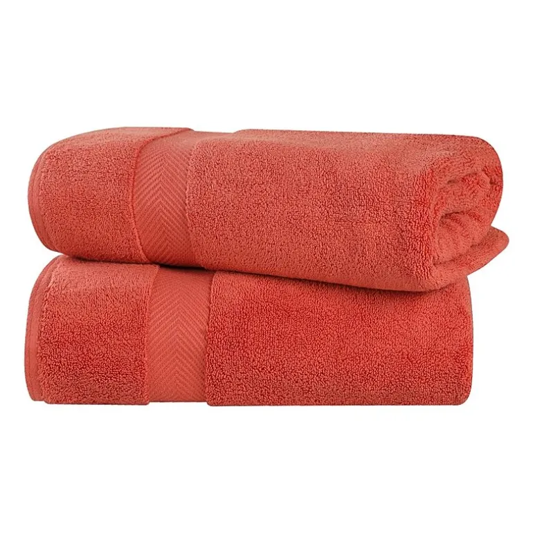 SUPERIOR® Zero Twist Cotton Chevron 2-pc. Bath Sheet