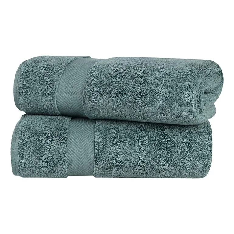 SUPERIOR® Zero Twist Cotton Chevron 2-pc. Bath Sheet
