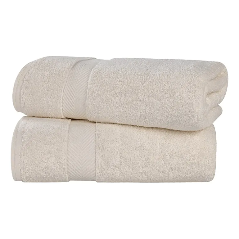 SUPERIOR® Zero Twist Cotton Chevron 2-pc. Bath Sheet
